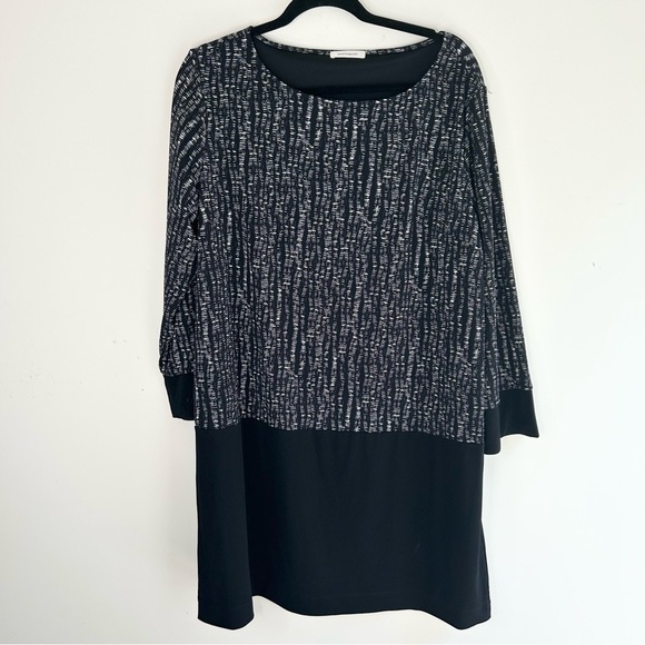 Windsmoor Women's Midi Dress Long sleeve Print Black Size 16 Business casual - Picture 12 of 12